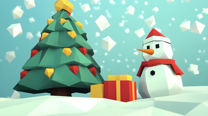 christmas, snowman, snow, winter, tree, holiday, hat, snowflake, xmas, illustration, vector, card, celebration, cold, decoration, cartoon, season, gift, star, scarf, new, new year, december, year, car