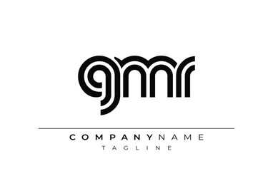 GMR Creative Unique Modern Letter Logo Design. Stylized logo featuring a unique letter design, presenting abstract minimalist aesthetics and modern appeal.
