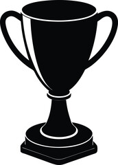 trophy cup on white background .eps
