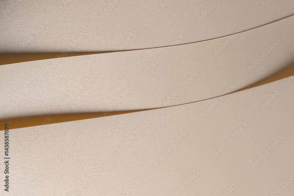 Leinwandbilder minimal abstract paper texture with matte cream and beige tones, sleek geometric design with layered