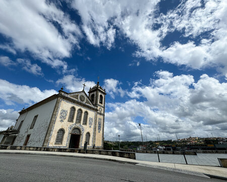 Beautiful view of the Igreja Matriz de Campo, church in Valongo, Portugal