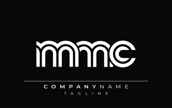 MMC Creative Unique Modern Letter Logo Design. Stylized logo featuring a unique letter design, presenting abstract minimalist aesthetics and modern appeal.