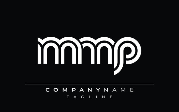 MMP Creative Unique Modern Letter Logo Design. Stylized logo featuring a unique letter design, presenting abstract minimalist aesthetics and modern appeal.