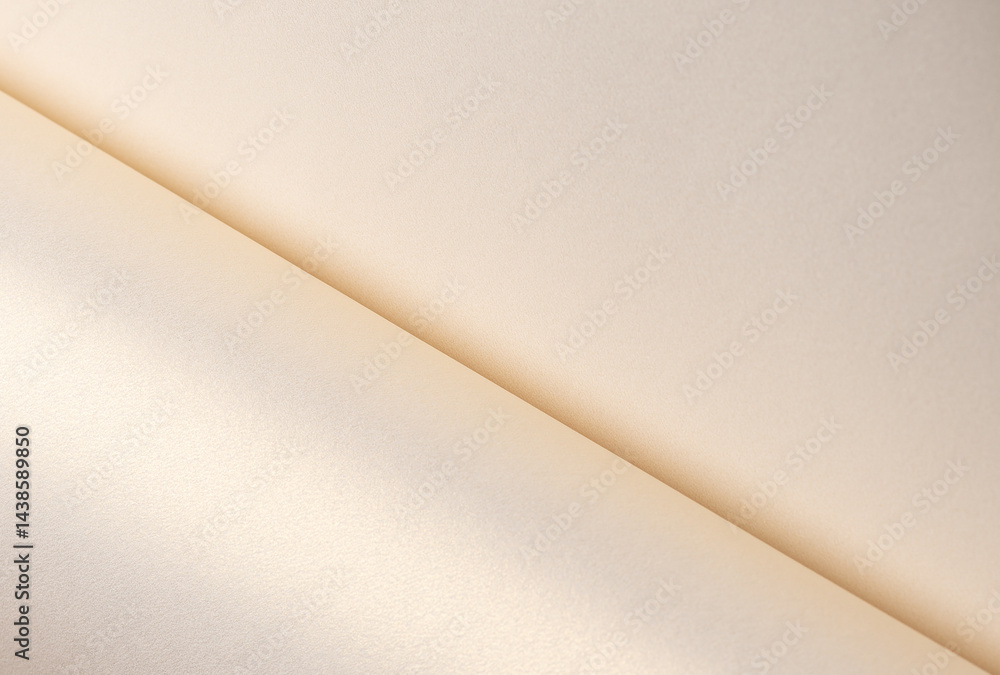 Poster paper texture with creamy beige and light pink tones, glossy pearlescent surface with shimmering gli