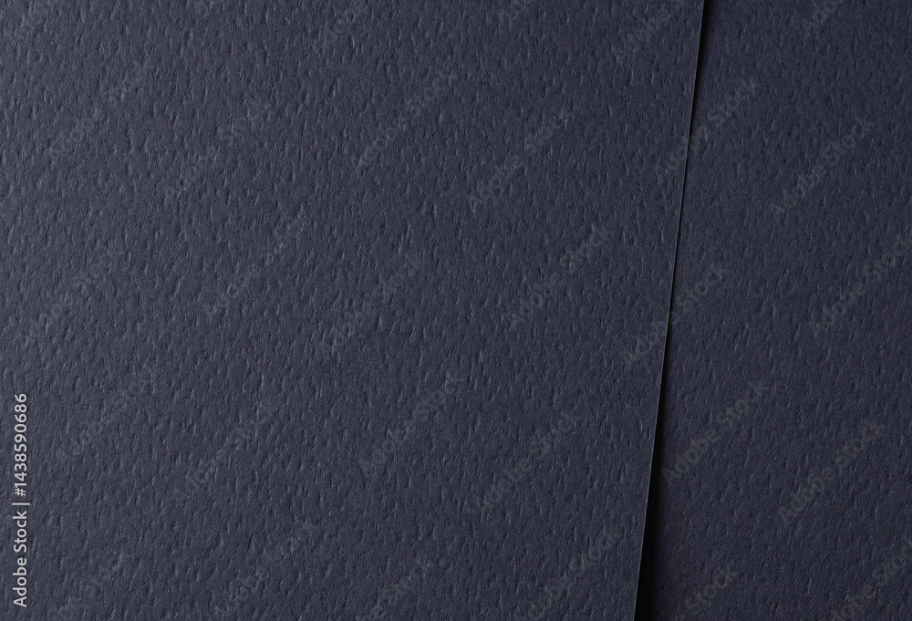 Fototapete paper texture with dark blue tone, clean matte surface and perforated geometric line overlay, stylis