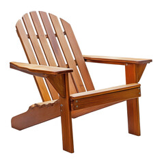 Wooden lounge chair placed on a patio under a sunny sky perfect for relaxation during summer afternoons