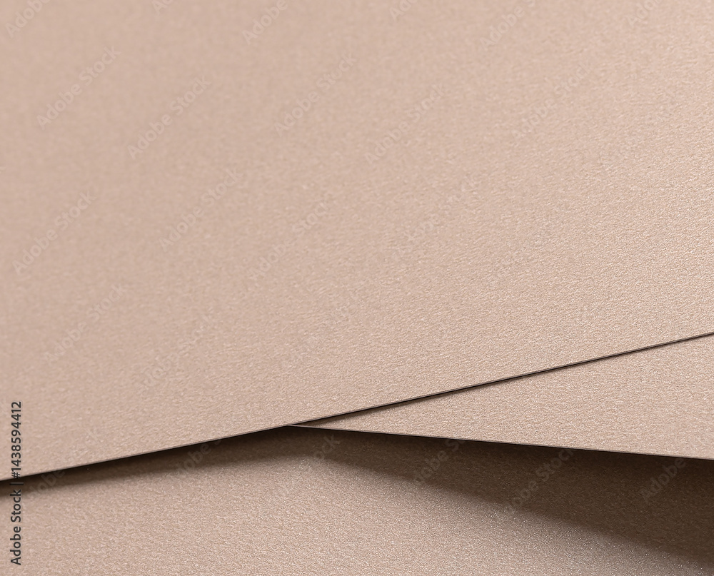 Poster paper texture with warm beige and soft champagne tones, glossy surface with subtle shimmer, elegant 