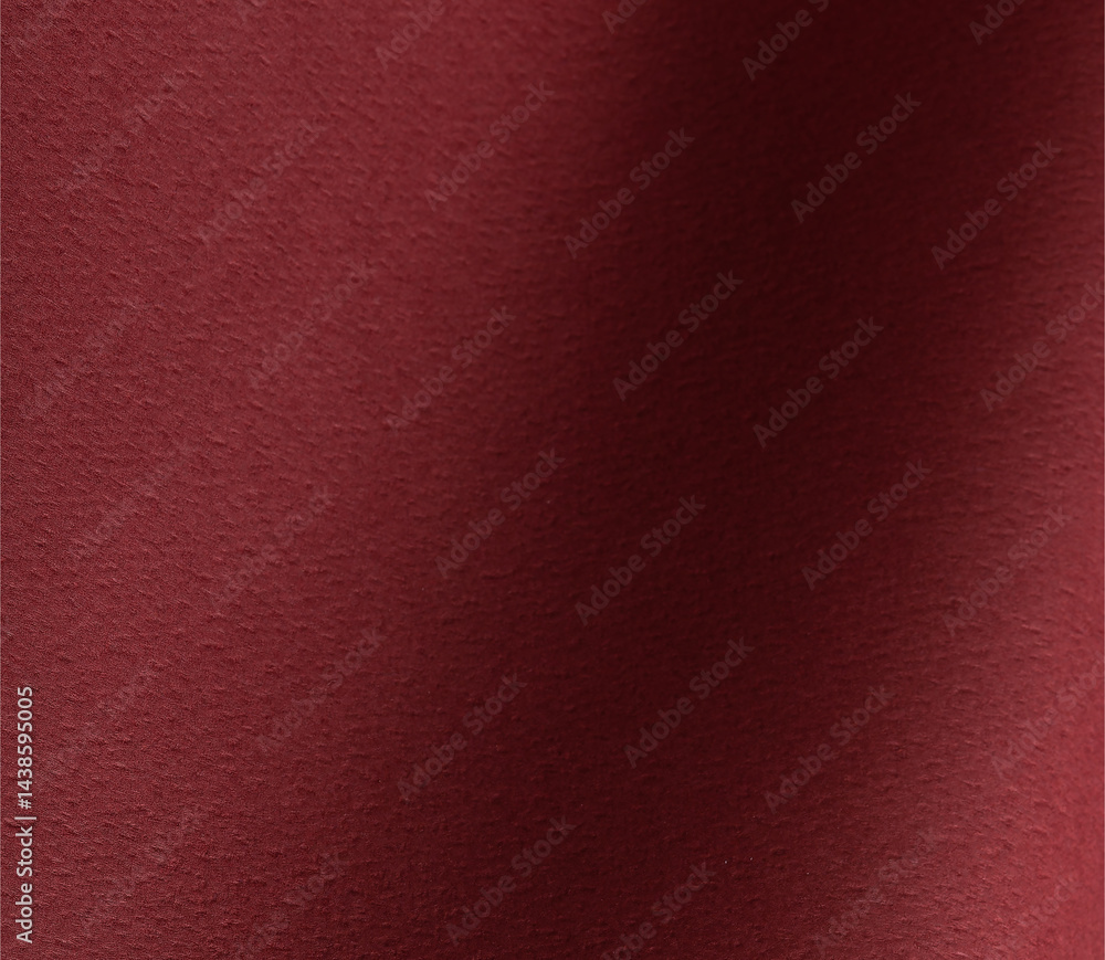 Fototapete Paper texture with wine red tone, clean smooth surface and wavy shadowed composition, burgundy designer paper creating bold elegant backdrop with rich modern contrast..