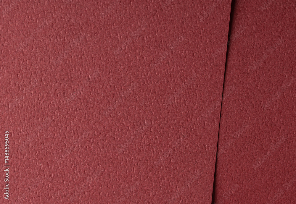 Fototapete Paper texture with wine red tone, smooth matte surface and perforated geometric line overlay, maroon designer paper creating bold elegant backdrop with rich modern contrast..