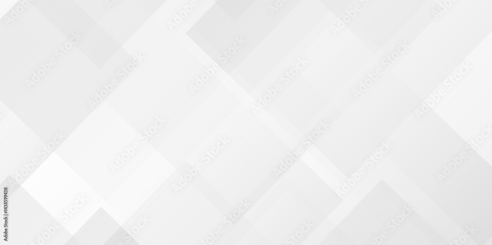 Poster vector white and gray overlap triangle geometric technology pattern. minimal rectangle arranged whit