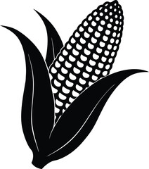 realistic corn cob illustration