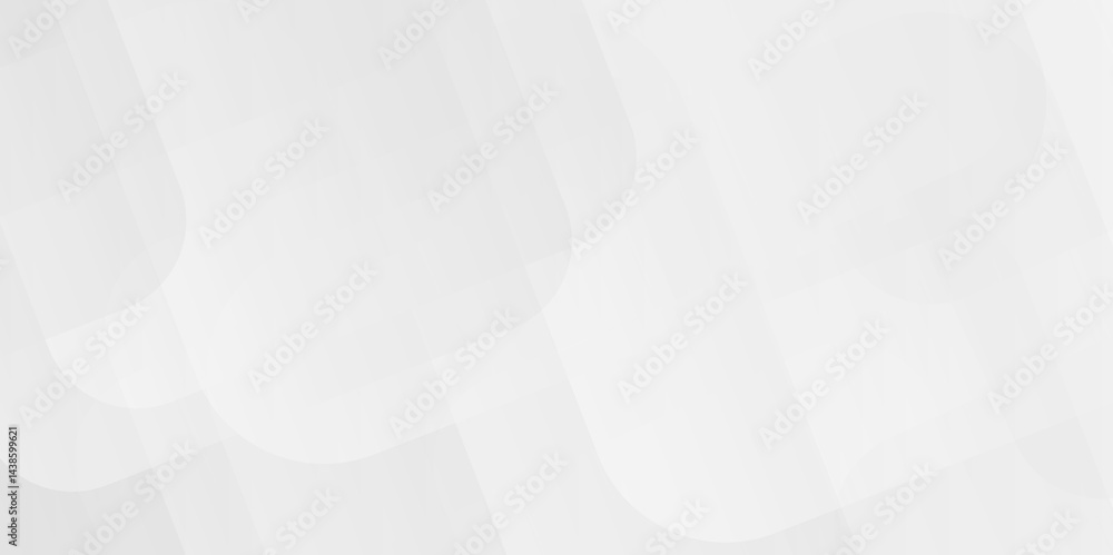 Fototapete white and gray overlap triangle geometric technology pattern. minimal rectangle randomly arranged wh