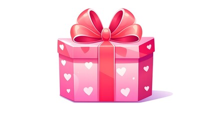 Obraz premium Professional gift box sticker t-shirt design projector cartoon illustration for commercial use