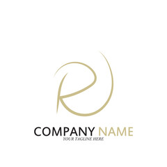 R logo business company icon vector illustration template design