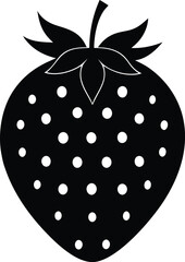 realistic strawberry with seeds on white backgroun