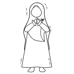 vector illustration of a woman