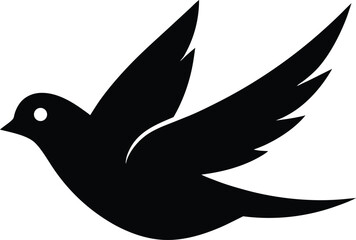 simple bird in flight