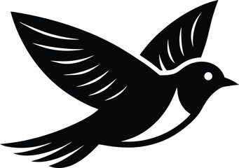 simple bird in flight