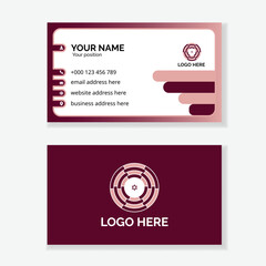 Clean and Simple Double-Sided Business Card Template.