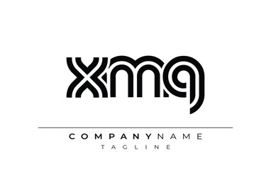 XMQ Creative Unique Modern Letter Logo Design. Stylized logo featuring a unique letter design, presenting abstract minimalist aesthetics and modern appeal.