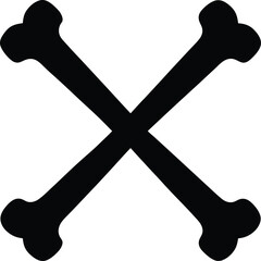 simple crossed bones icon