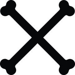 simple crossed bones icon