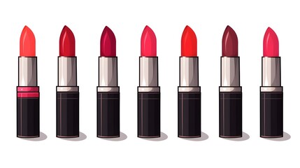 Obraz premium High-Quality Set of Transparent Plastic Sticks Isolated on White Background - Ideal for Design Projects