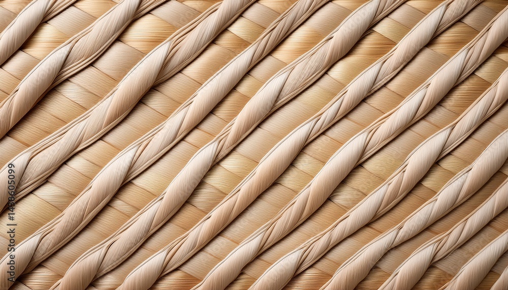 Poster woven texture with diagonal weave in light hues creating a textured background