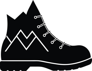 simple mountain hiking boot