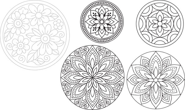 mandala, floral mandala, flower mandala, mandala art, coloring mandala, flower design, floral pattern, mandala pattern, black and white mandala, mandala coloring page, flower coloring page, round mand