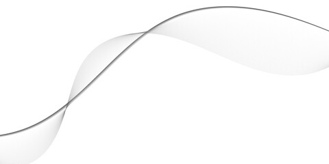 Abstract grey smooth element swoosh speed wave modern stream background. Abstract wave line for banner, wallpaper background Vector illustration