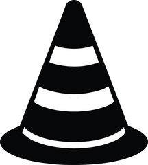 simple traffic cone illustration
