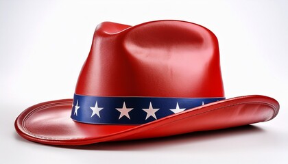 american hat isolated on white white background