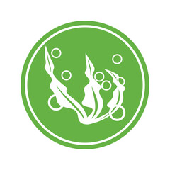seaweed logo and vector template