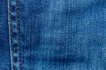 Naklejka premium Blue denim jean texture as background