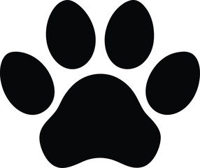 single paw print icon on