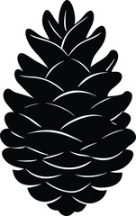single pinecone illustration
