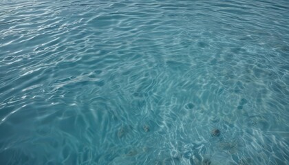 Obraz premium Azure water ripples, serene surface, gentle texture, calm, smooth, sun