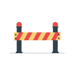 Barriers Icon with Barricade for Challenge and Obstacle