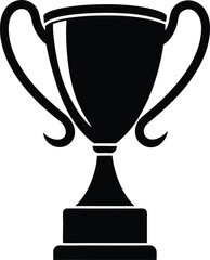 vector trophy silhouette on 