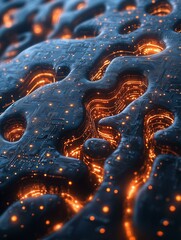 Artificial Intelligence Brain with Network Connections