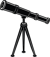 telescope on a white 