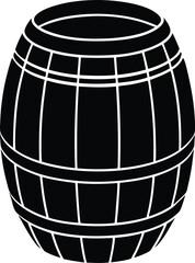 wooden barrel with a barrel
