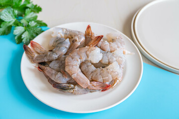 下処理後のバナメイエビ