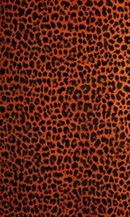 Fiery orange and black leopard print seamless texture ,  trendy,  background