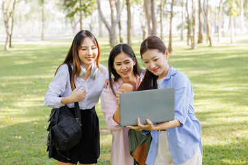 A group of students meeting up to study and gather additional information outside the classroom, enjoying the experience together.