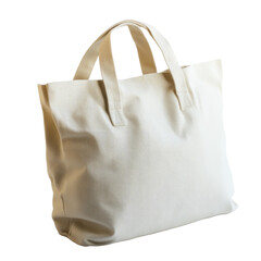 Obraz premium Single Eco Friendly Reusable Tote Bag isolated on a transparent background