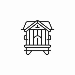 animal shelter visit icon sign vector