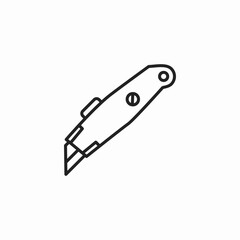 box cutter icon sign vector