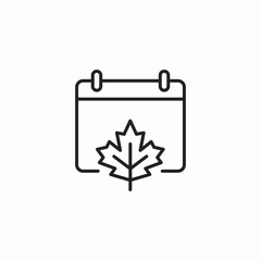 canada day icon sign vector